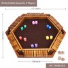 Vamslove Shut The Box Dice Game Wooden Board (L15 x
