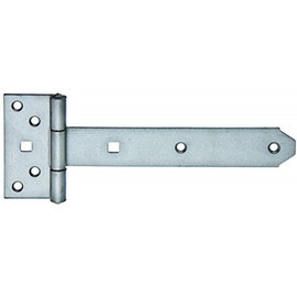 Tee Hinge with Riveted Pin Barrel: 191.5 x 34 mm / Hinge: 92 x 44 mm Material: stainless steel