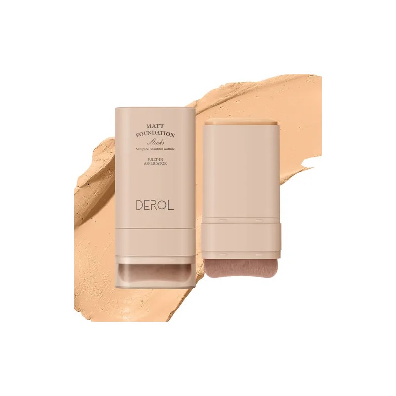 Base De Maquillaje, Corrector Y Contorno En Barra + Pincel