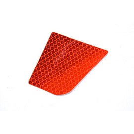 Polaris RZR Reflector Decal, Left, Red, Genuine OEM Part 7179658, Qty 1