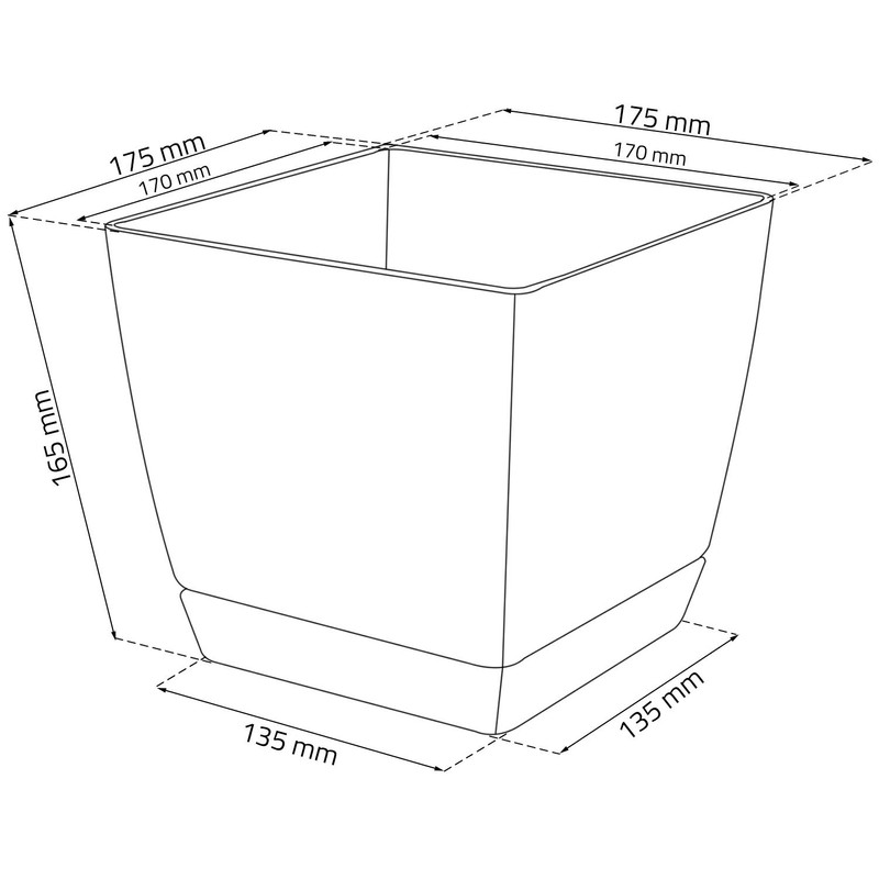 Prosper Plast DUKP180-426U 18 x 18 x 16.5 cm Coubi