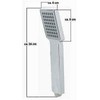 Florida Modern Design Hand Shower High Gloss Chrome Hand Shower