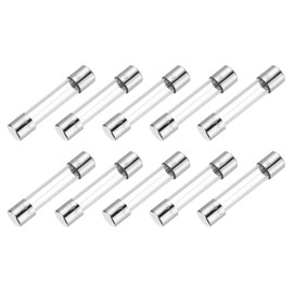 sourcing map 3A 250V Glass Fuse 5x20mm Time Delay Fuse UL Listed Slow Blow Fuse for Home Appliances(Pack of 10)