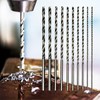 10 Piece 150mm Extra Long High-Speed Steel Twist Drill Bit