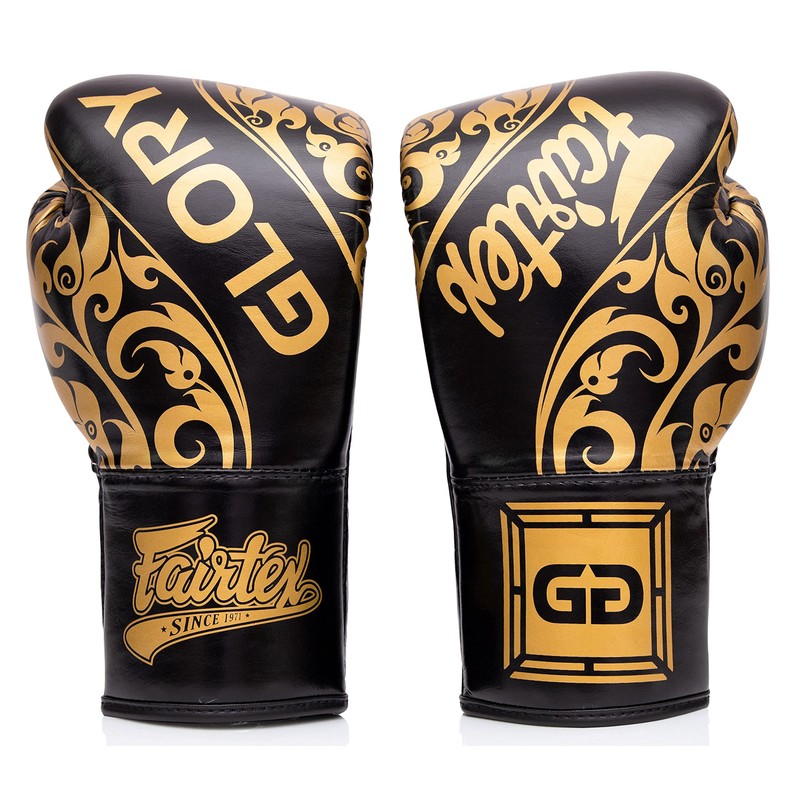 Fairtex Glory Kickboxing Gloves - Limited Edition (Black BGLG2, 10