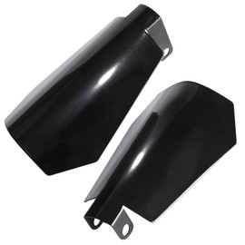 Huazu Coffin Cut Motorcycle Handguards - Black Hand Guards for 2007-2025 Harley Davidson Touring, Sportster, Dyna (Large, Cable Clutch Compatible)
