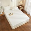 Boqingzhu Muslin Cotton Fitted Sheet 180 x 200 cm White