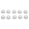10pcs Sound Amplifier Closed Domes Single Layer Double Hole Silicone