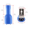 Heschen Piggyback Spade Crimp Terminal Connector 0.5-6.0mm², 22-10 AWG, Blue,