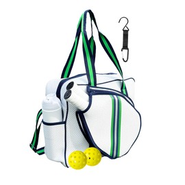 Pickleball Monger Pickleball Tote Bag for Women and Men with Adjustable Crossbody and Shoulder Strap, Fence Hook, Large Capacity, Functional and Stylish Design