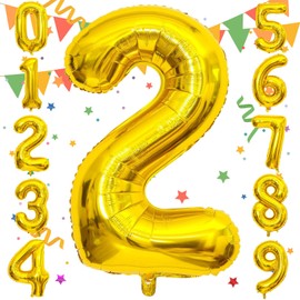 Sekat Number Balloons 40 Inch Gold Number Balloons Birthday Balloons Birthday Decoration Foil Balloons Happy Birthday Wedding Party Anniversary Wedding Event Celebration Decoration Decoration (About