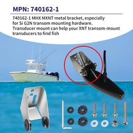 Vanshly 740162-1 MHX MXNT Metal Bracket for Si G2N Transom Mounting Hardware,Transducer Mount Fits XNT Transom-Mount Transducers