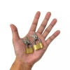 12 Pcs Small Metal Padlock 20mm-30mm Mini Brass Lock With