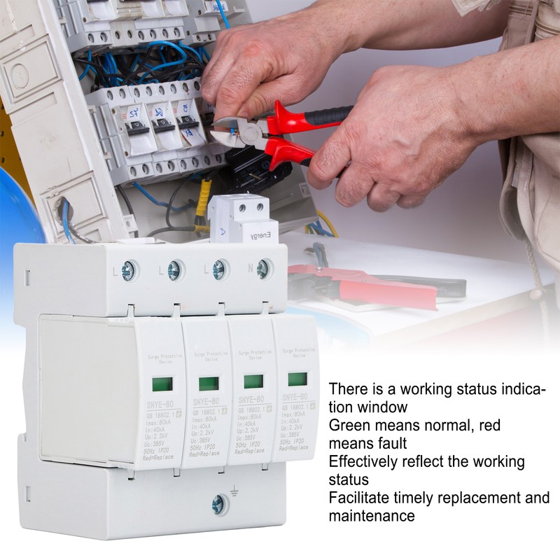 Surge Protective Device 80KA House Voltage Protector Quick Response Fault