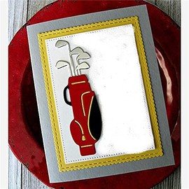 Basic New Golf Bag Cutting Dies,DIY Scrapbooking Artist Metal Cutting Dies 2019 for Scrapbooking DIY Album Paper Craft Diecuts Stencil Decor