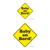 Car Sticker Baby on Board Neutral, 15 x 15 cm,