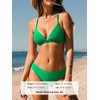CUPSHE Bikini Set for Women Two Piece Swimsuits V Neck