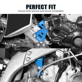NICECNC Engine Stays Compatible with Yamaha YFZ450R 2009 2010 2011 2012 2013-2024,YFZ450R Special Edition 2016 2017,YFZ450X 2010 2011 Blue,Replacement for 18P-21316-00-00