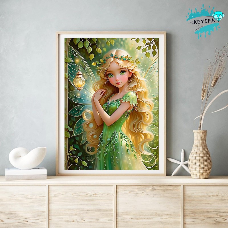 KEYIFA Diamond Painting Kits for Adults, Fairy 5D Diamond Art
