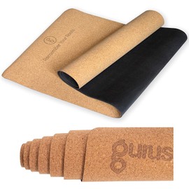 GURUS Sweat Proof Durable Cork Yoga Mat Thick Non Slip Exercise Mat for Home Workout (Cork Yoga Mat)