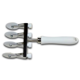 ELETTRO CENTER Art.398 Adjustable Cookie Cutter, Pom, White