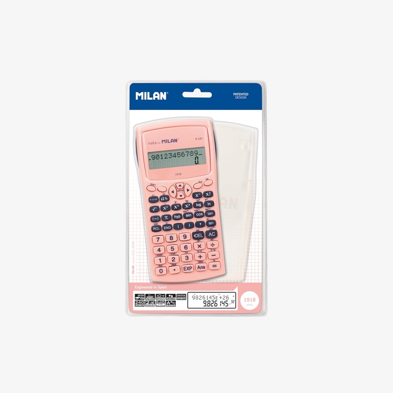MILAN® Scientific Calculator M240 Series 1918 Pink