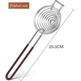 Egg Separator,Stainless Steel Egg Separator with Handles Egg Yolk Separator,Divider Filter Easy Storage for Kitchen Baking Tools
