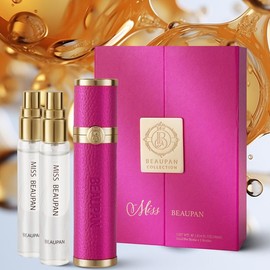 BEAUPAN Luxury Perfume for Women-Travel Friendly Miss Perfume Dream Perfume Collection 30ml Long last For women The Secret of Charm Women's Elegant Valentine's Day Gifts fragrance - Specification: BEAUPAN Love (Red) - 3 x 0.34 fl. 0z.(10ml)