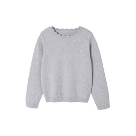 Vertbaudet Girls' Basic Jumper, grey