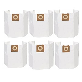 PACK 6 VF3502 Shop Vac Bags Compatible with Ridgid 12 to 16 Gallon Wet Dry Vac High Efficiency Vacuum Bag 23743 Replacement Dust Collector PS12
