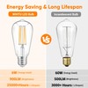 WIHTU LED Light Bulbs, Bright Vintage 6W LED Edison Bulbs,