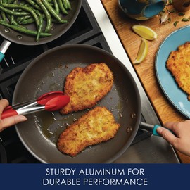 Rachael Ray Cucina Nonstick Frying Pan Set / Fry Pan Set / Skillet Set - 9.25 Inch and 11 Inch, Blue