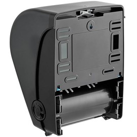 Auto-Cut Paper Towel Dispenser, 11.4W x 9D x 15H inches, Translucent Black, Wall Mount