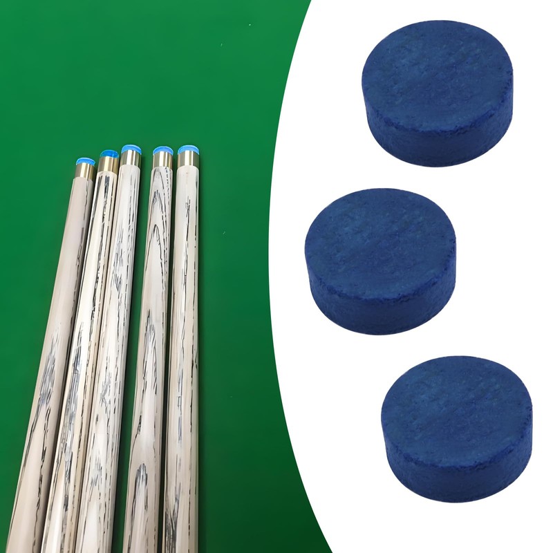 LT Easiyl 50 Pieces 9mm Blue Cue Tips for Pool