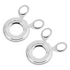 Pack of 2 Egg Slicer, Stainless Steel Egg Cutter, Boiled