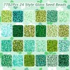 PH PandaHall 7782 Pieces 3 mm Beads 8/0 Green Glass