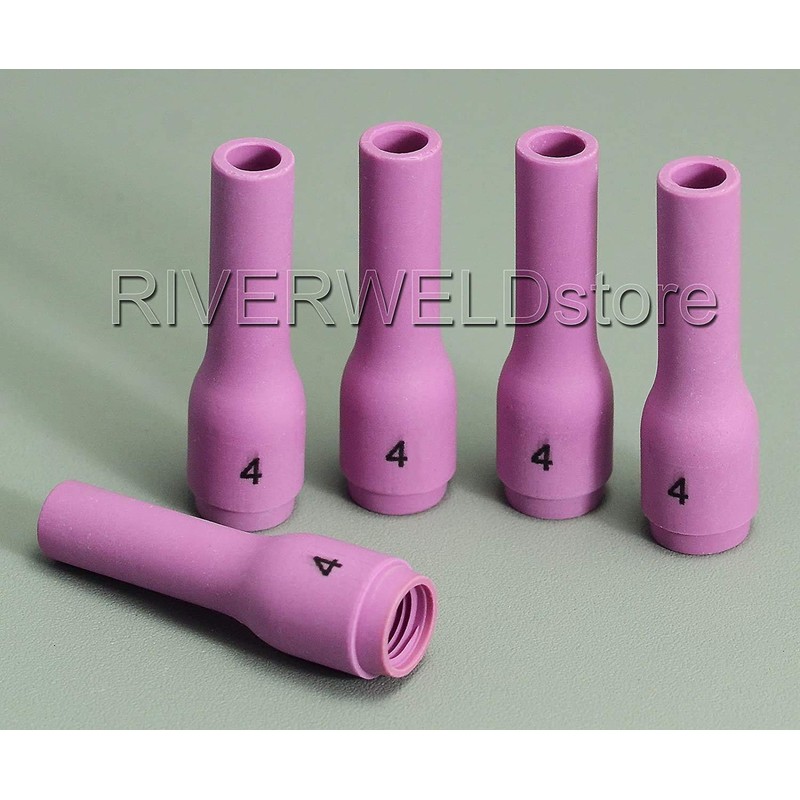 RIVERWELD TIG Alumina Nozzles Ceramic Cups Long 796F71 4L# 1/4"