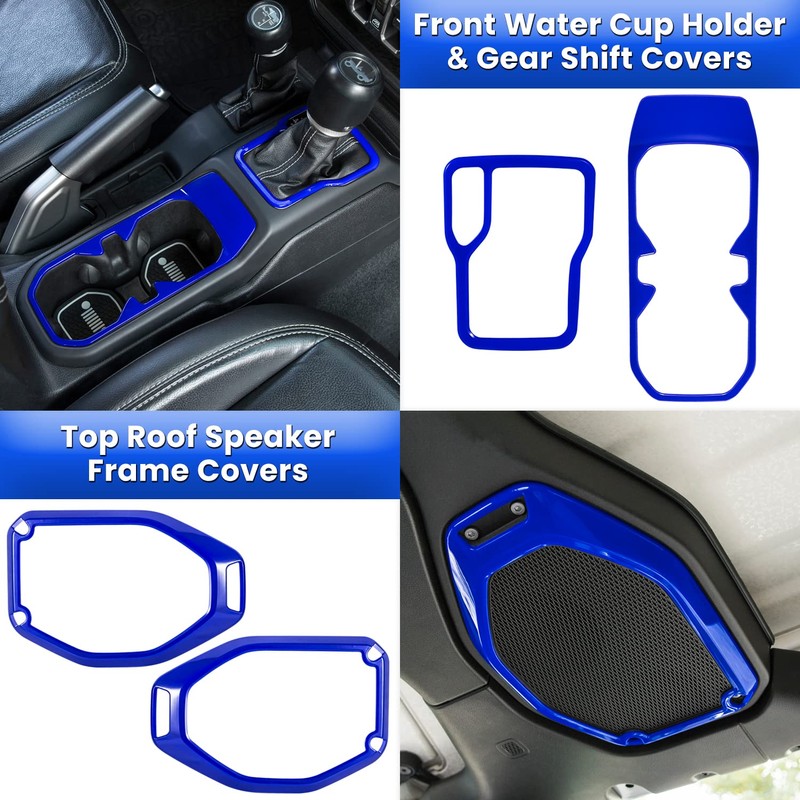 23PCS Full Set Interior Decoration Trim Kit for Jeep Wrangler