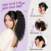 Somoreaty Curly Ponytail Extension for Black Women 20 Inch Wavy