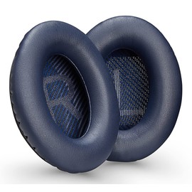 AHG QC35 earpads / QC35 ii ear pads cushions compatible with Bose QuietComfort 35 (QC35) / Bose QuietComfort 35 ii (QC35 ii) headphones (Midnight Blue). Extra Thick FlexiSoft Foam/great durability