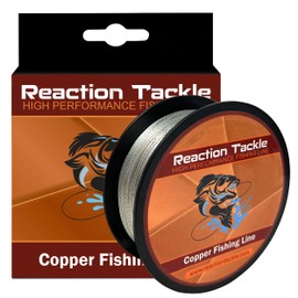Reaction Tackle Copper Trolling Wire - Copper Fishing Line - Corrosion Resistant Tin Coated Copper Super Smooth and Thin Diameter to Reach Deeper Depths 45LB / 600 Foot