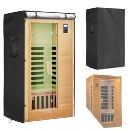 Iceberg Elf Outdoor Sauna Cover 420D Heavy-Duty Waterproof Durable Protector, Fits 49"x43"x75" U/V & Weather-Resistant for Year-Round Protection
