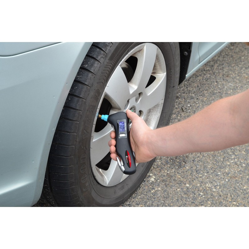 Compass 09338 Digital Tyre Pressure Gauge Safety Tool