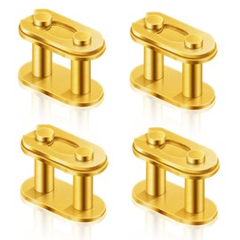 Pack of 4 Connectors for Motorcycle Pocket Bike Chain Pocket Bike Cross Gold Master Link Replacement for 50cc 70cc 90cc 110cc 125cc ATV Quad 4 Wheeler Pocket Bike Made in China, T8F