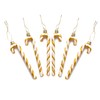 Pack of 6-13CM Glitter Candy Cane –Christmas Tree Hanging Decoration