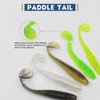 MAFIMOEA50/40/30Pcs Paddle Tail Swim Baits Lures Fishing Soft Plastic Lure