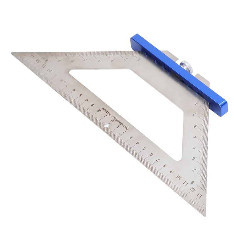 Woodworking Triangle Ruler Carpenter Square 140mm Dual Scale Measuring Scribing