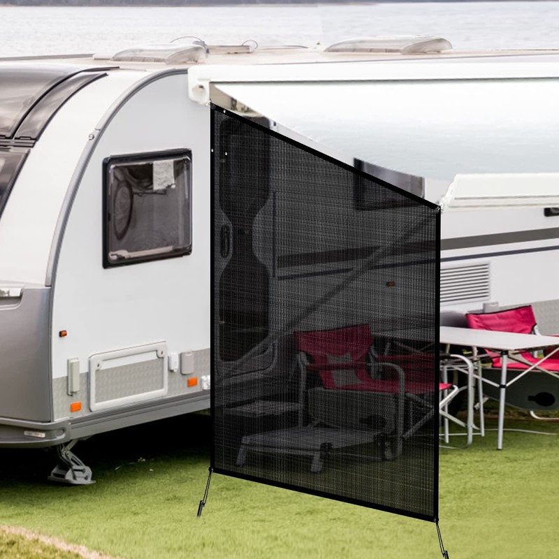 NAIMORUI RV Awning Side Shade, 9'X7' RV Awning Side Shade