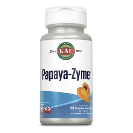 Kal Papaya-zyme Enzimas Digestivas 100 Masticables
