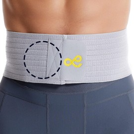 gagaiuco Umbilical Hernia Belt for Men and Women - Abdominal Bandage with Compression Cushion - Navel, Navel, Epigastrium and Navel Hernia Prevention Aid L